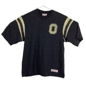 Mitchell & Ness T-shirt Mens Charcoal Gray SS Size Large Ohio State Football EUC